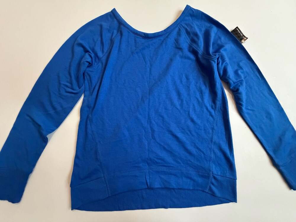 Athletic Works Royal Blue Raglan Long Sleeve Sweatshirt L 10/12
